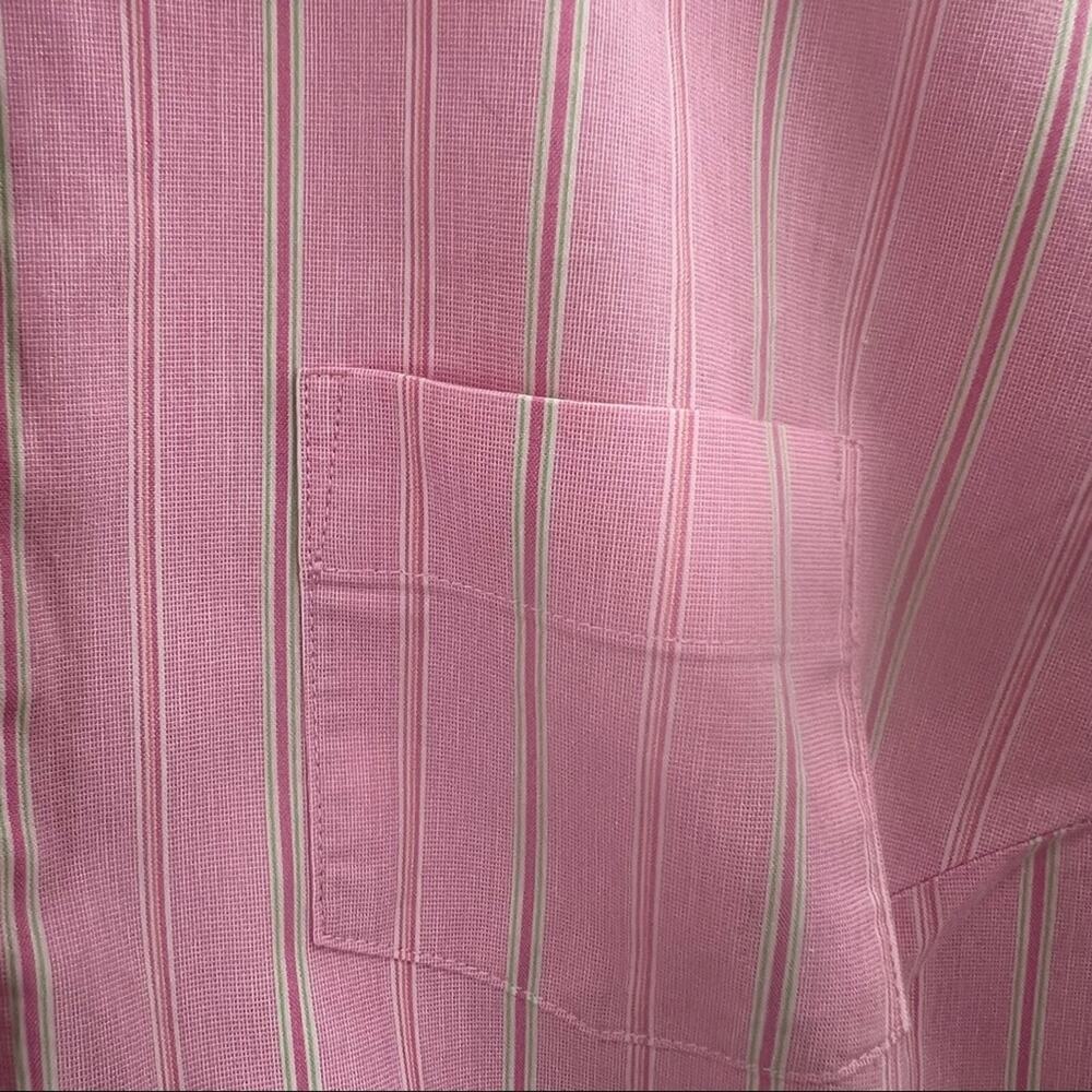 LILLY PULITZER Pink Striped Fitted Shirt Has Stretch Woman's Size 4 - Picture 10 of 15